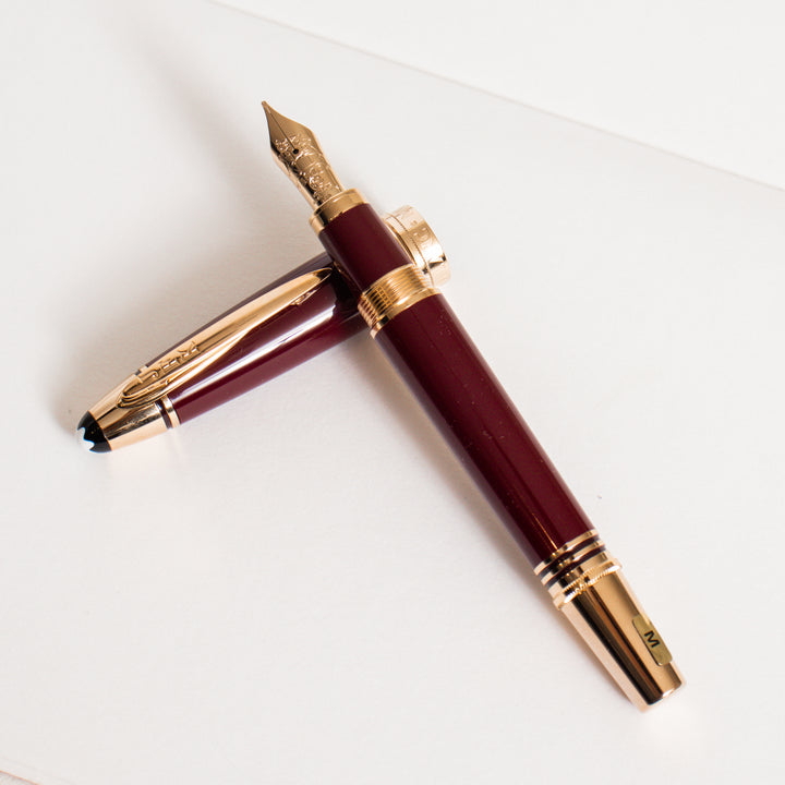 Montblanc Great Characters John F Kennedy Burgundy Fountain Pen