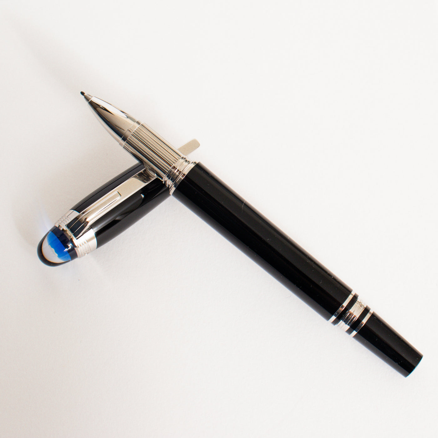 Uitputten pakket Jasje Montblanc Starwalker Black Precious Resin Rollerball Fineliner Pen – Truphae