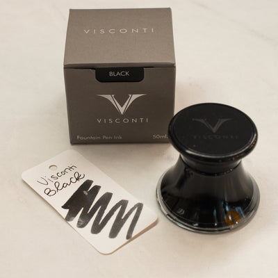 Visconti Inkwell Fountain Pen Ink Collection – Black, 50mL Bottle – The  Nibsmith