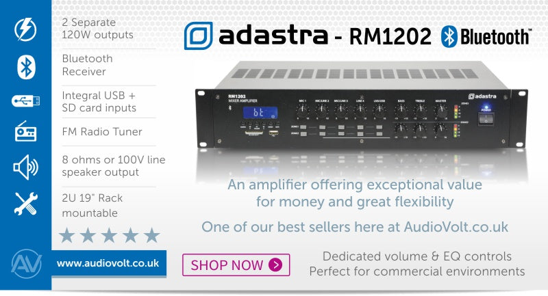 Adastra RM1202 amplifier available at Audio Volt