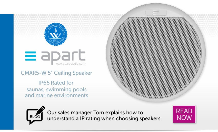 Read our blog about understanding IP ratings and this speaker