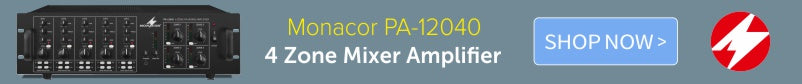 Monacor PA-12040 4 zone mixer amplifier
