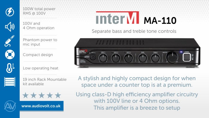 Inter-M MA-110 ultra compact mixer amplifier