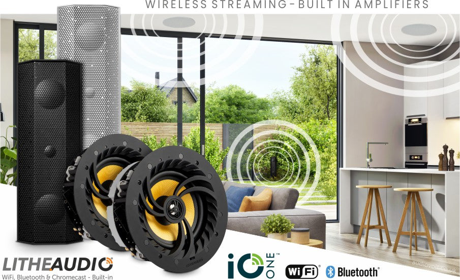 Lithe Audio WiFi In-Ceiling & Garden iO1 Speaker Bundle