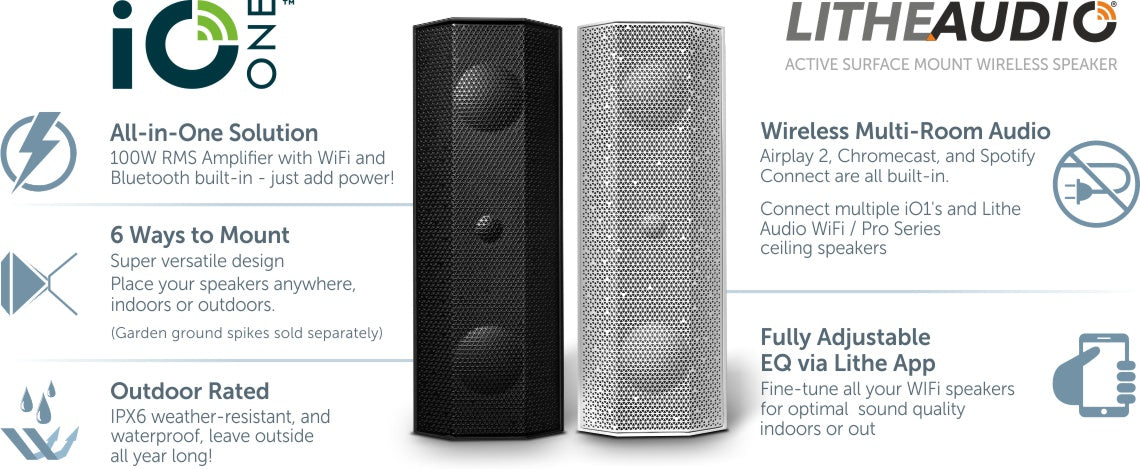 Lithe Audio iO1 Wireless Indoor / Outdoor Waterproof Speaker