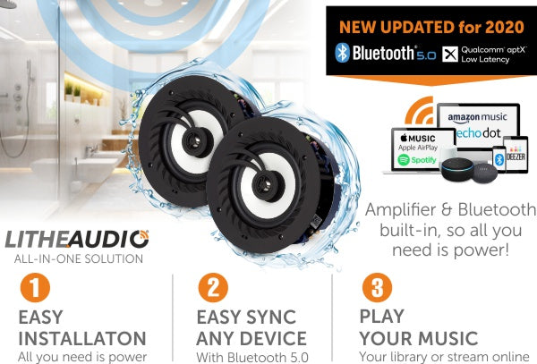 Lithe Audio Bluetooth 5 ceiling speakers