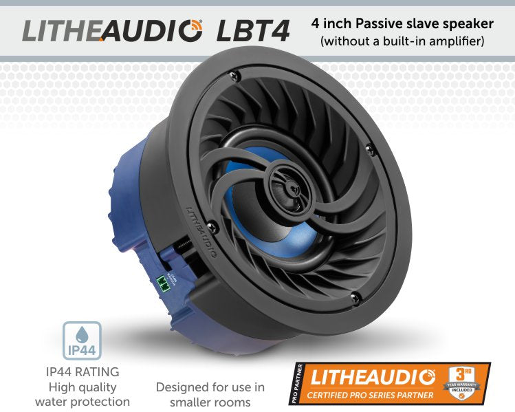 Lithe Audio LBT4 4 inch Compact Passive salve Speaker