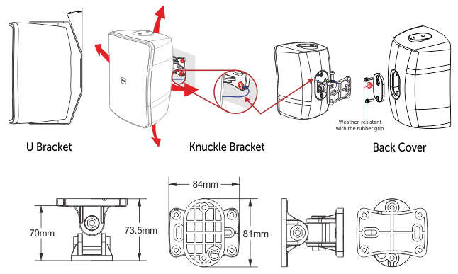 Inter-M WS Speaker Series Mounting Methods