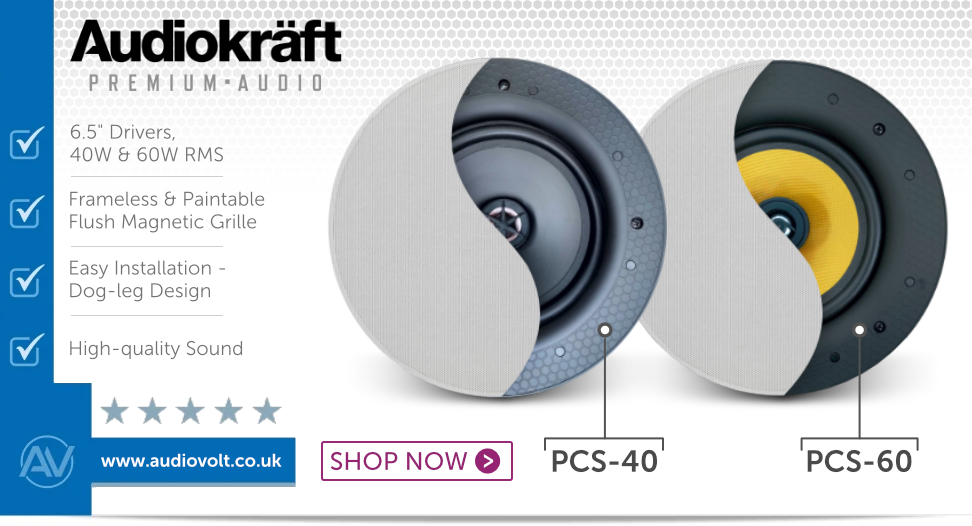 Audiokraft PCS-40 & PCS-60 Ceiling Speakers