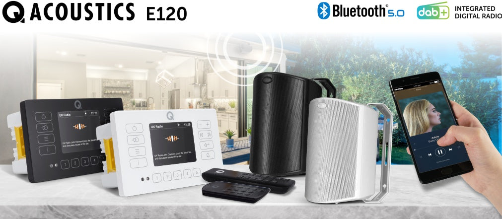 Q Acoustics E120 & Polk Audio Atrium 4 Outdoor Garden HiFi System