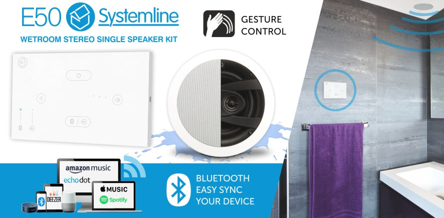 Systemline E50 - Wetroom Stereo Ceiling Speaker System