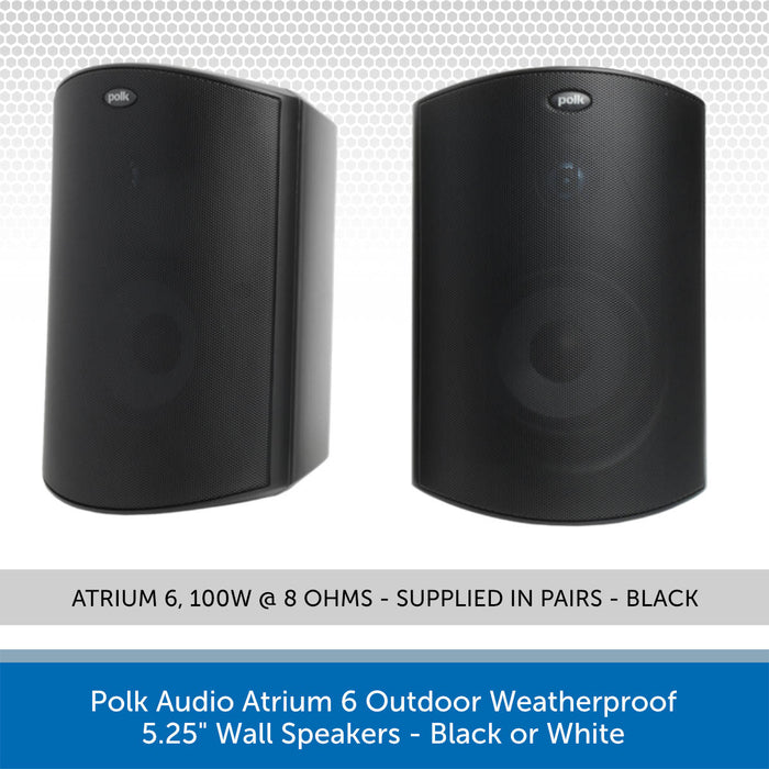 polk atrium 6 black