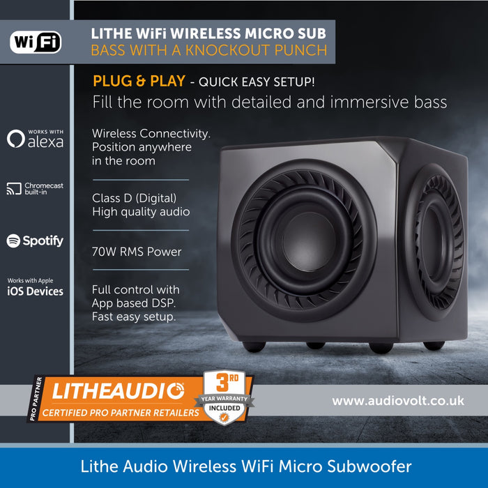 Lithe Audio Wireless WiFI Subwoofer | Audio Volt — Audio Volt