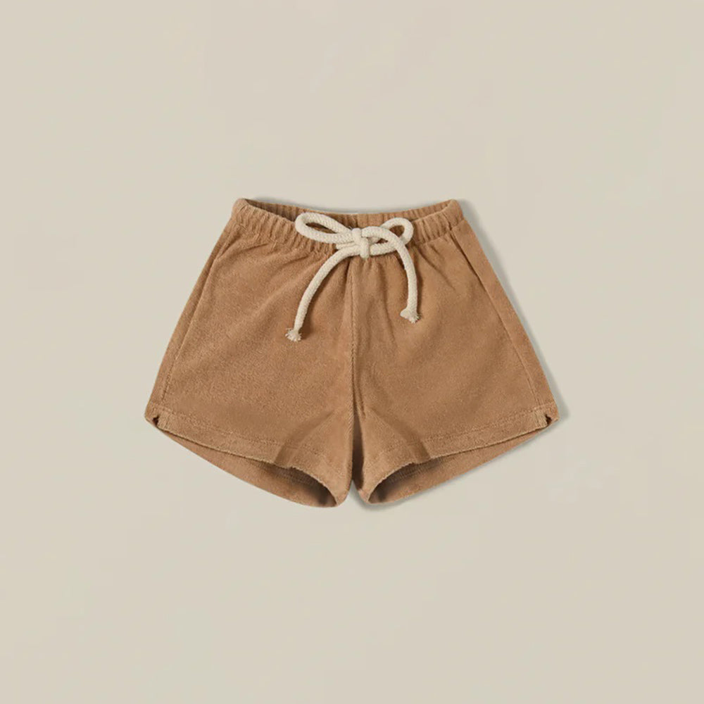 Gold Terry Rope Shorts (6-12m)