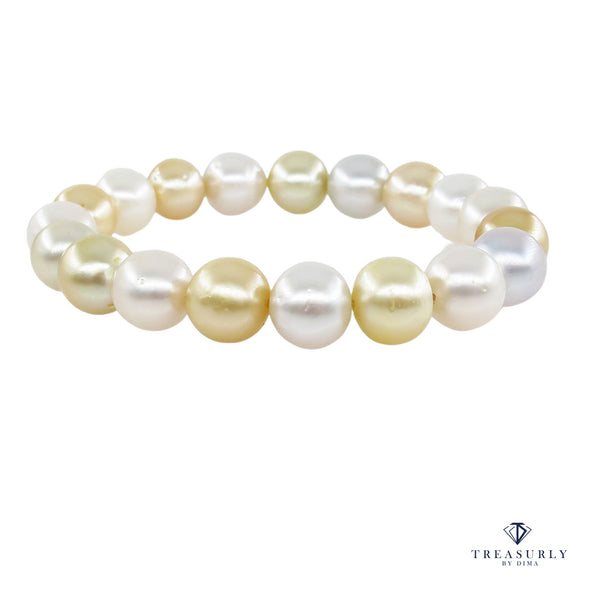 Classic Cultured Japanese Pearl White Double Strand Vintage Bracelet 1 –  Treasurly by Dima Inc
