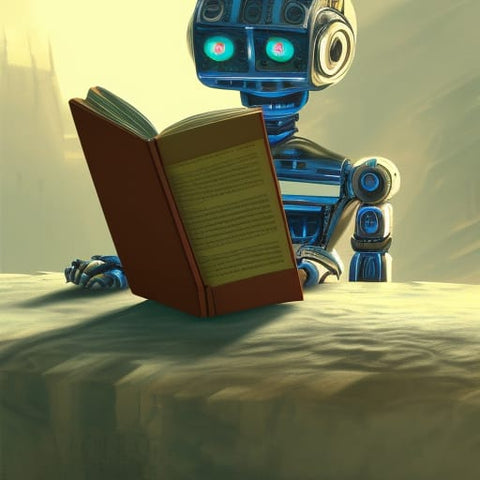 Robot Reading a Book