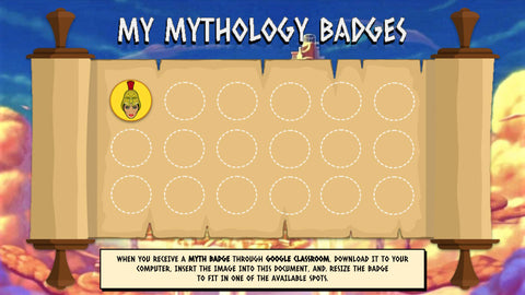 Greek Mythology Badging System