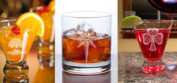 Personalized Fore Double Old Fashioned Bar Glasses