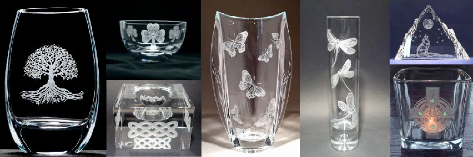 Irish Glassware, Hand-Carved Glass