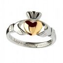 Shanore Claddagh Ring with 10K Gold Heart