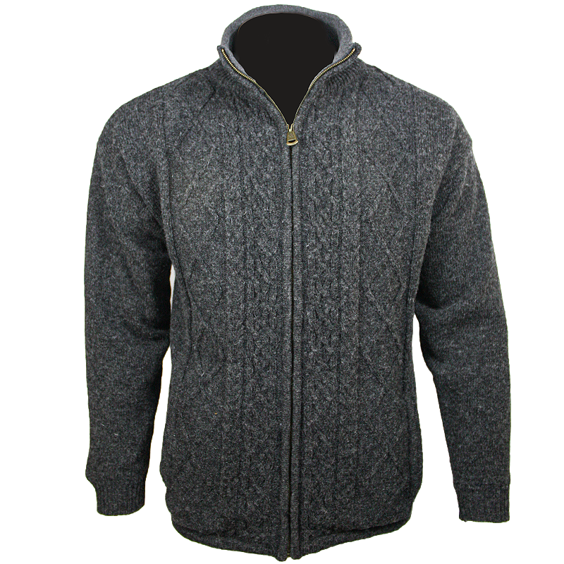 Sluipmoordenaar Ashley Furman Verwant Men's Full Zip Merino Wool Sweater Jacket | The Celtic Ranch