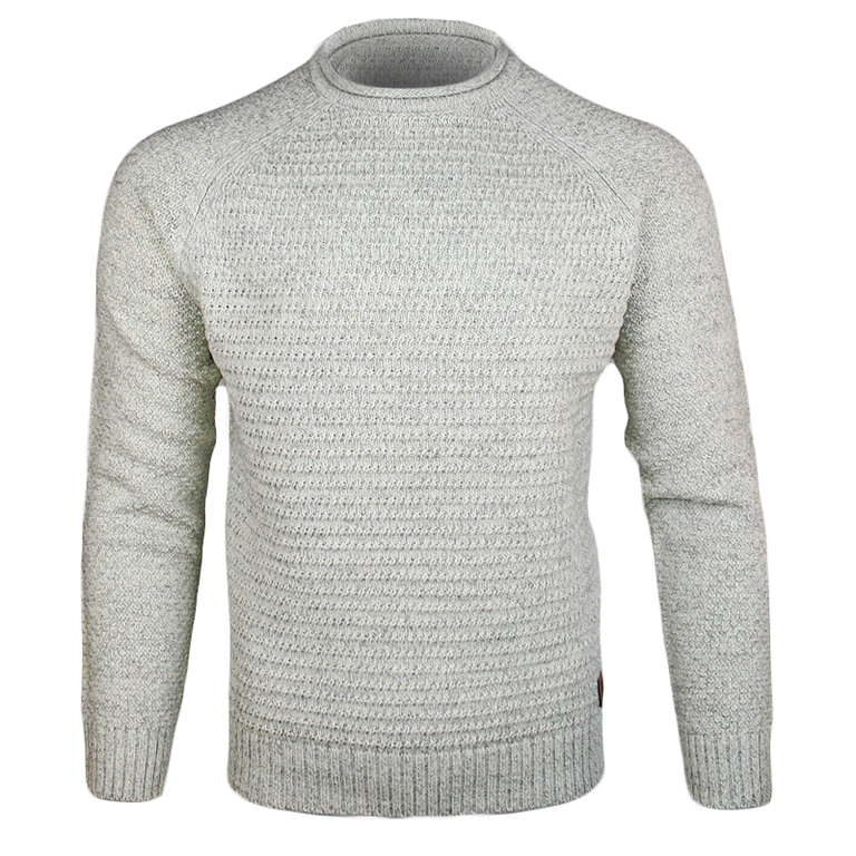 Irish Men S Sweaters Pullovers Traditional Irish Sweaters   Kenmare Winter White Front 768x768 