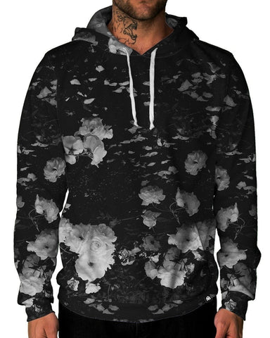 black rose hoodie mens