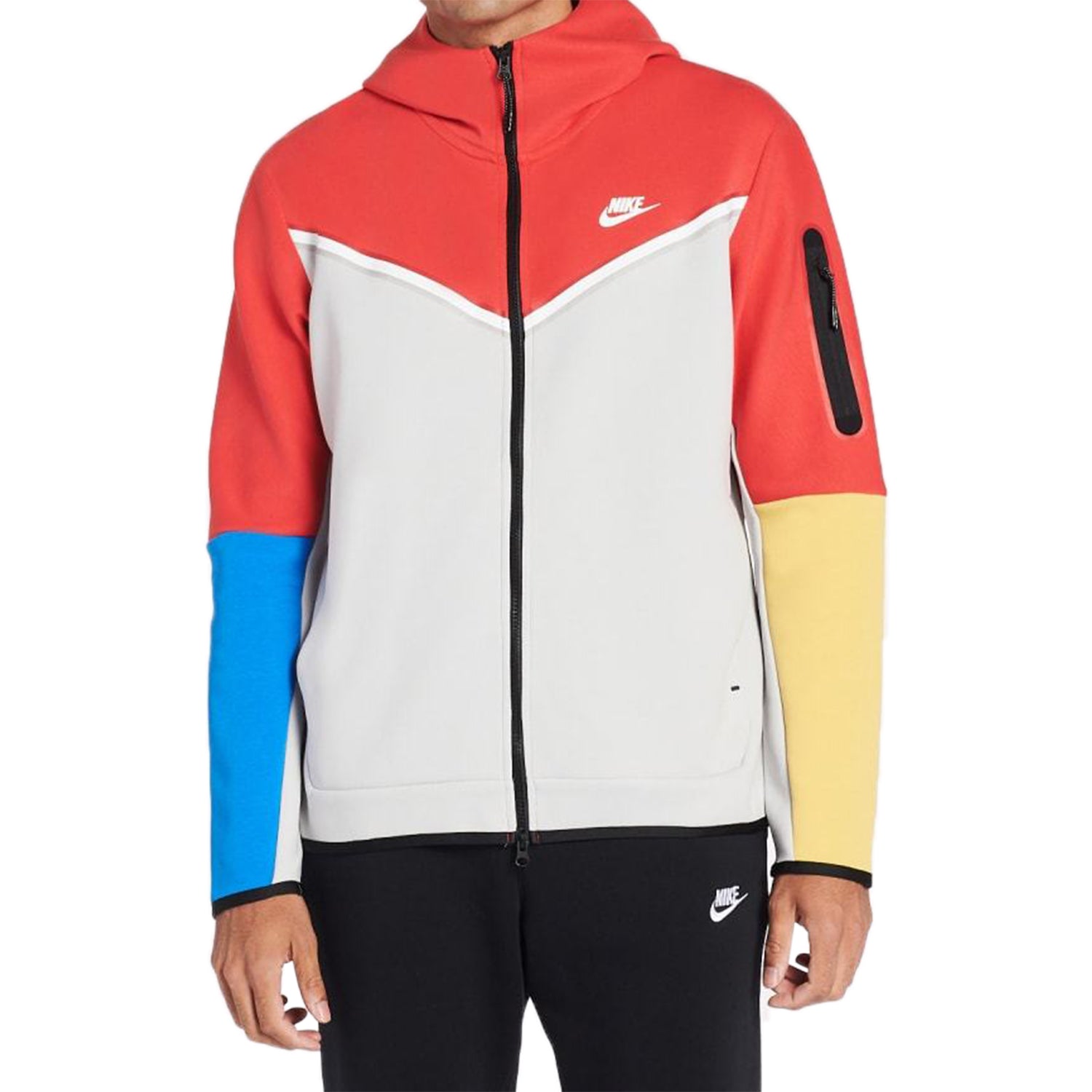 Nike Sportswear Tech Fleece Taped Full-zip Hoodie Mens Style : Cu4489 ...