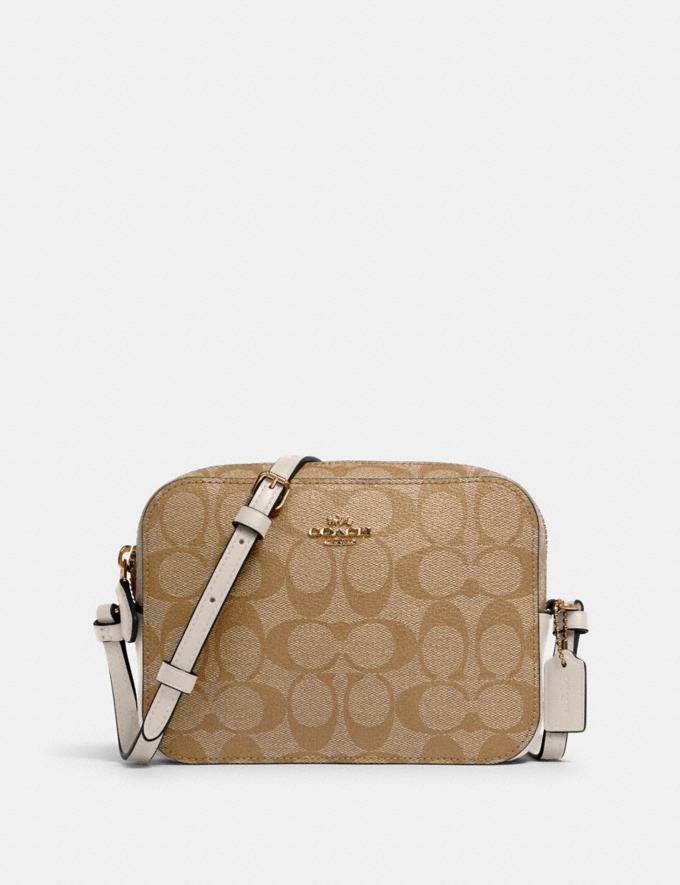 coach camera bag in signature canvas