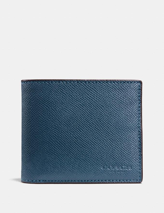 coach dark denim wallet