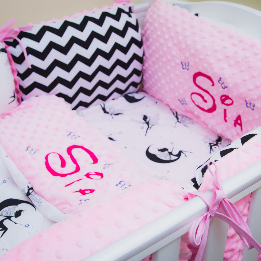 personalised cot bedding