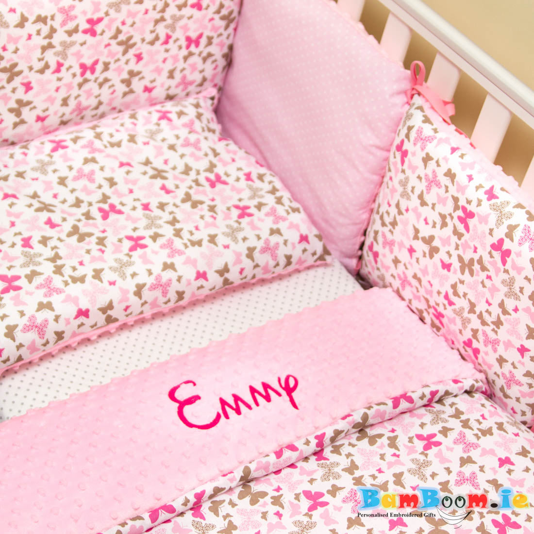 personalised cot bumper