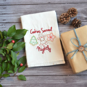 Cookies Served Nightly Terry Velour Towel - frame of mind mt