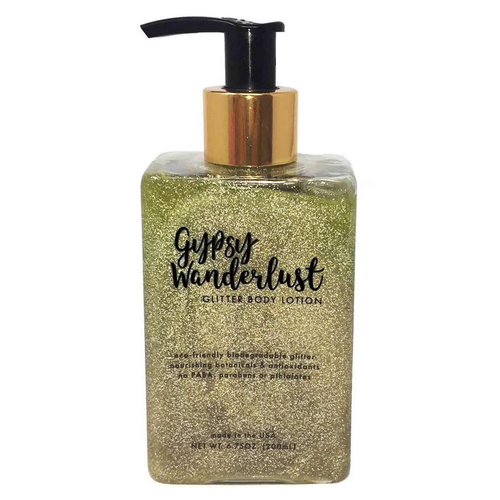 andere Pasen Te voet Gypsy Wanderlust: Glitter Gel Body Lotion – frame of mind mt