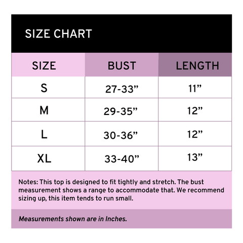 Size Chart X – Forest Ink