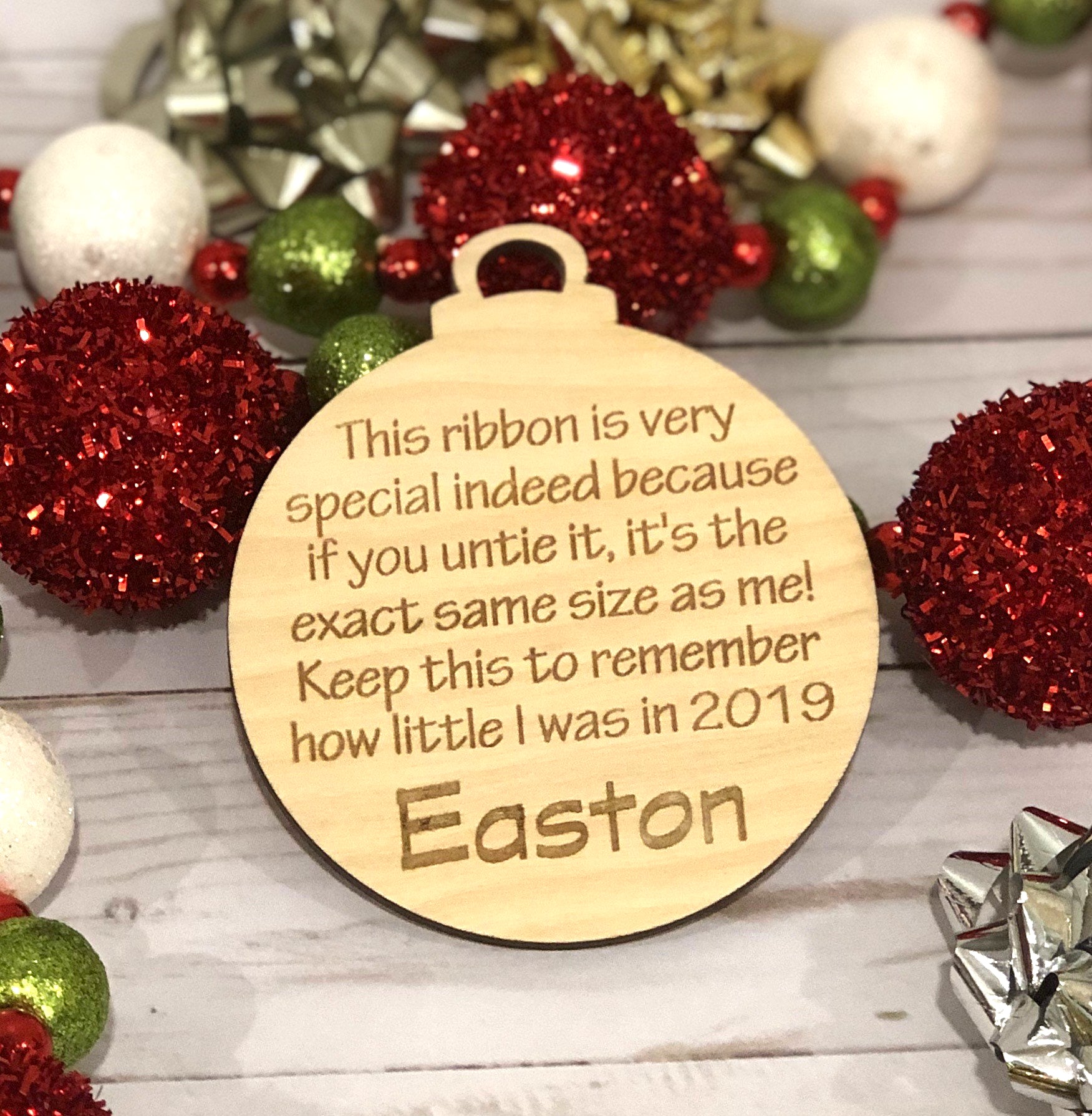 Child's Height Ornament Keepsake | Custom Creations of Jacksonville