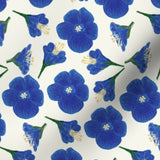 Scottsdale Royal Blue Florals Cream Back
