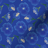 Scottsdale Dark Blue Florals on Dark Blue Back