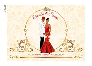 Nigerian Traditional wedding invitation Card, Igbo Engagement Invitation  Card – Bibi Invitations