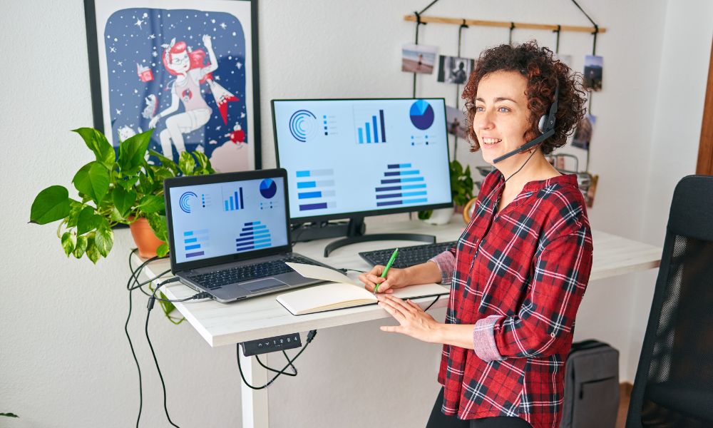 best time of day to use standing desks