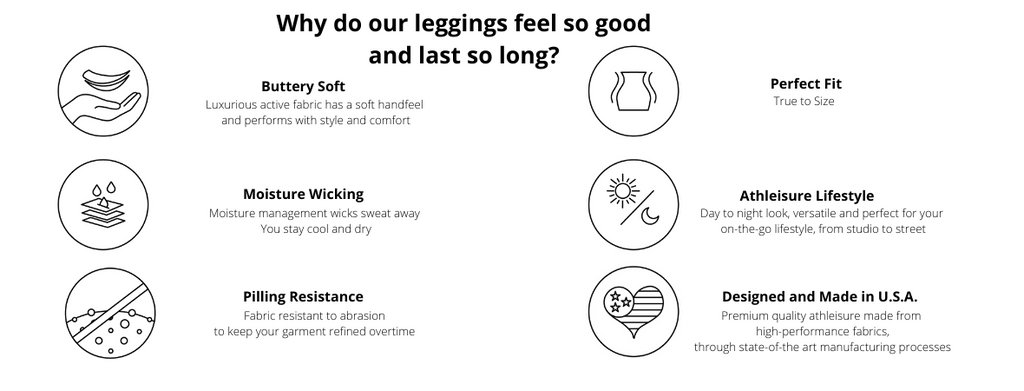 Yummy & Trendy® technical features. Shop the best american leggings available.