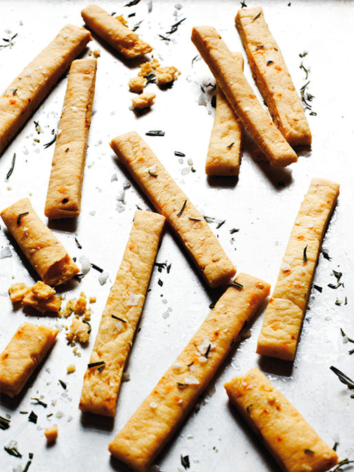 Garden & Gun, cheese straws by Brian Noyes of Red Truck Bakery, photo by Johnny Autry