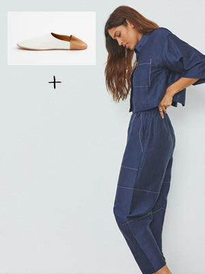 Lunya Linen and Silk Sleepwear Pant Set