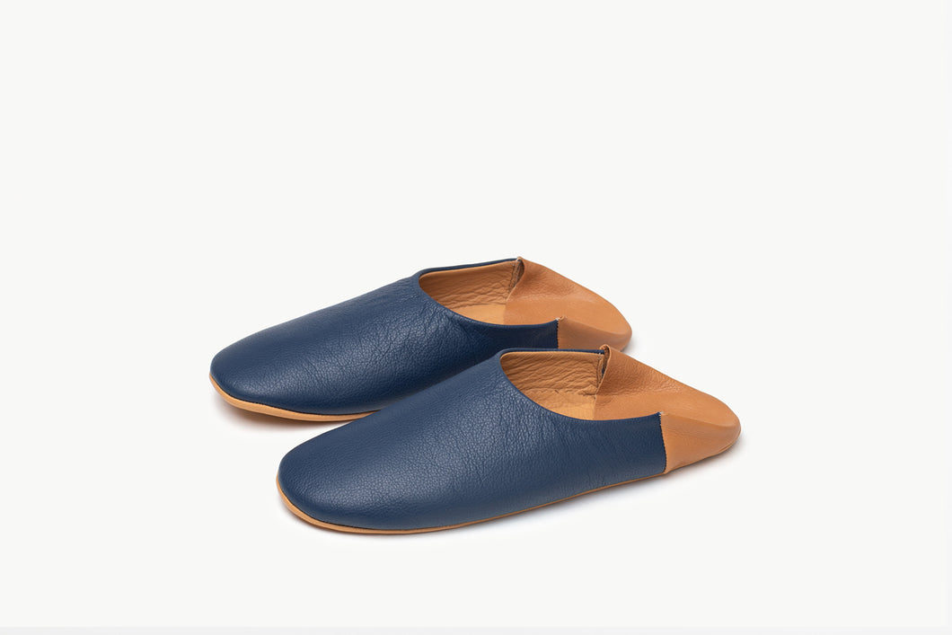 leather indoor slippers