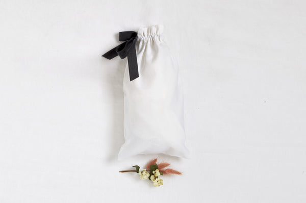 Linen Gift Bag for Slippers for Women