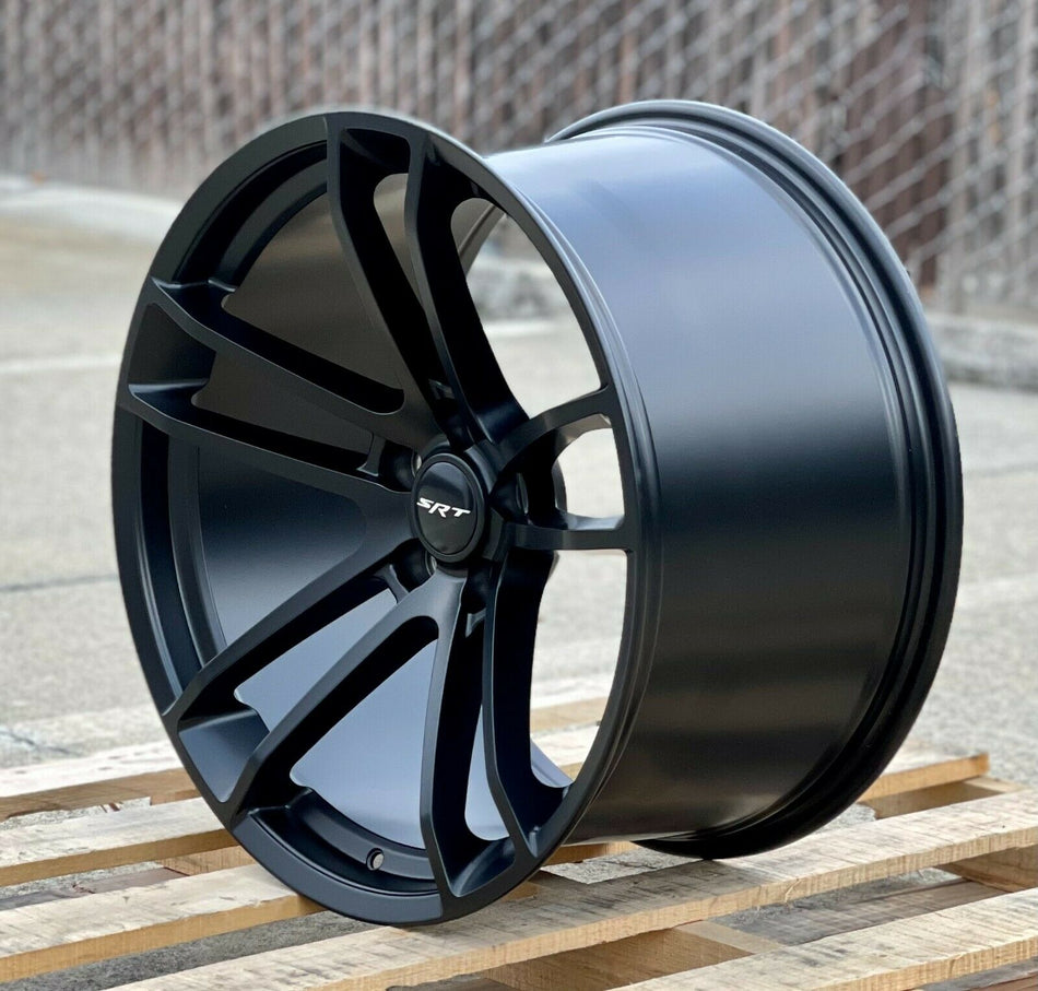 black dodge challenger rims