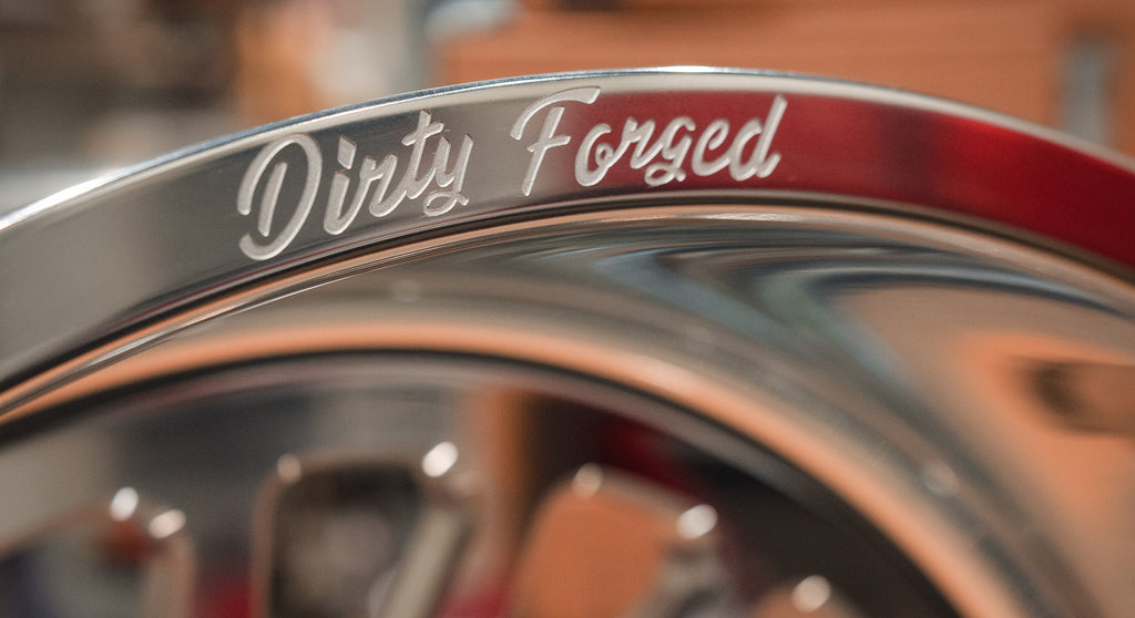 Image of an engraved Dirty Forged Rim