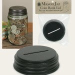 Mason Jar Coin Bank Lid | Carver Junk Company Mason Jar Bar | Choose Your Own Mason Jar Accessories