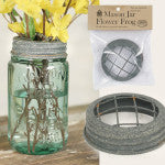 Mason Jar Flower Frog Vase Attachment  | Carver Junk Company Mason Jar Bar | Choose Your Own Mason Jar Accessories