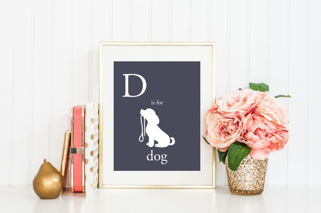 Autumn Definition Art Print | Minneapolis Wall Decor Wall Art | Made in MN | Minnesota Artist | D is for Dog Puppy | Nursery Art | Carver Junk Company